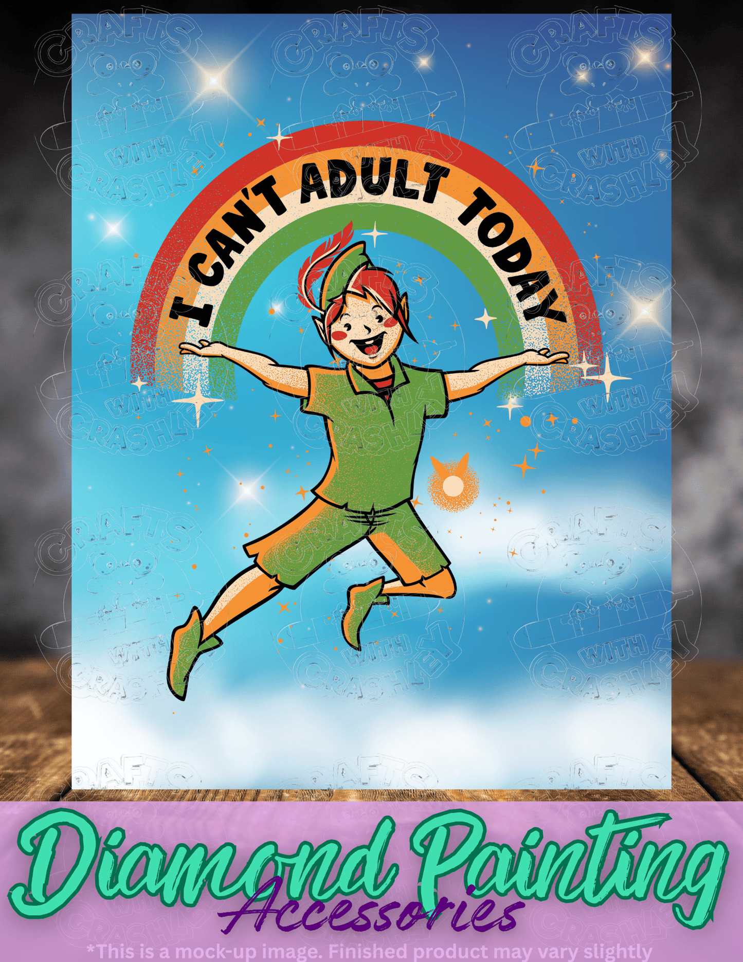 "I Can't Adult Today" by ©Tobe Fonseca Premium Accessories for Diamond Painting