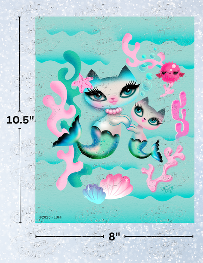 "Just Merkittens" By ©Miss Fluff Decorative Diamond Painting Release Papers