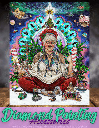 "Bohemian Mrs Claus" by ©Cheryl Baker Premium Accessories for Diamond Painting