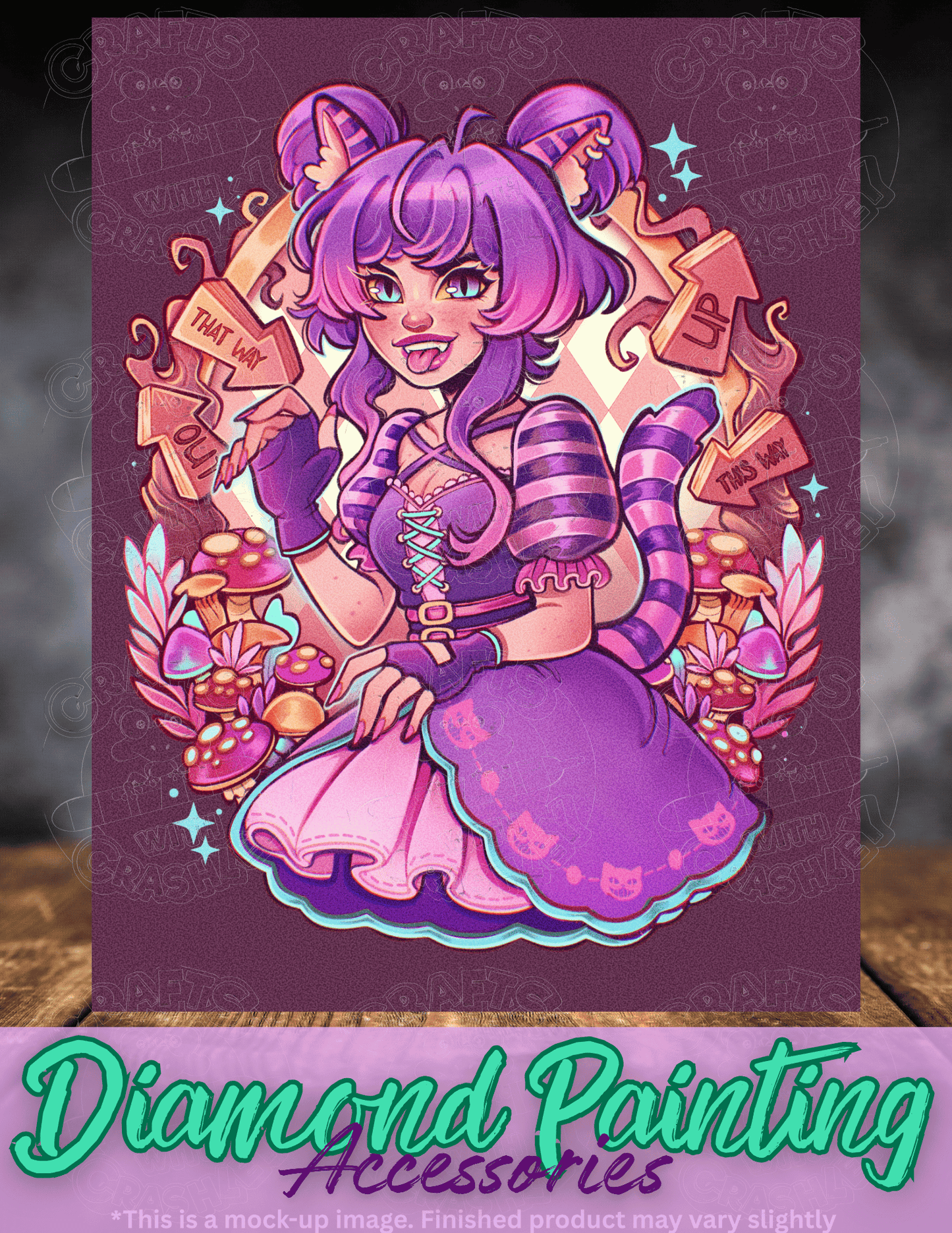 "The Cheshire Cat" by ©Mrs Butter D Premium Accessories for Diamond Painting