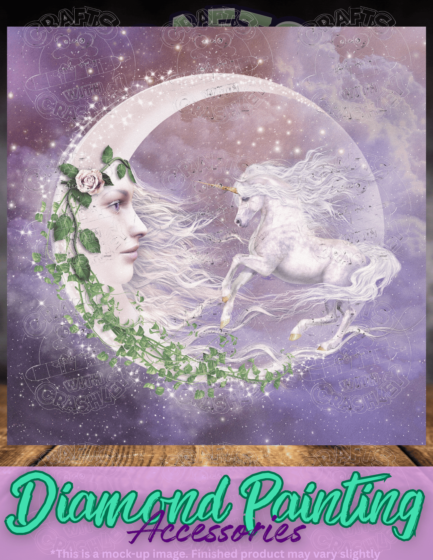 "Moonicorn" by ©Laurie Prindle Premium Accessories for Diamond Painting