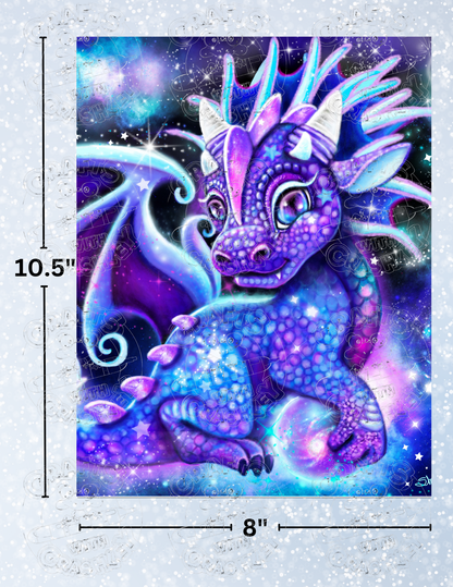 "Galaxy Lil Dragonz" by ©Sheena Pike Decorative Diamond Painting Release Papers