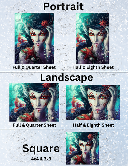 "The Deep is Mine" by ©JoJoes Art Premium Decorative Release Papers for Diamond Painting