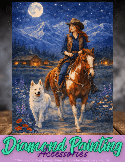 "Montana Moonlight" by ©RedNiN Gallery Premium Accessories for Diamond Painting