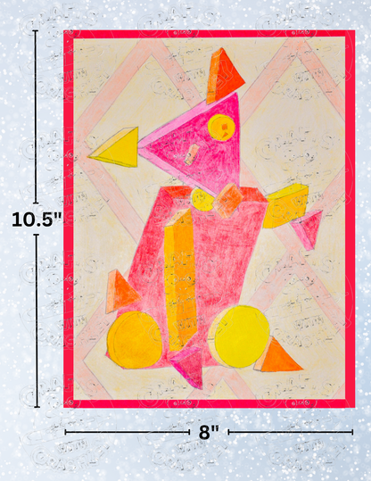 "Bear Geometric Abstract" by Kaleena Kollmeier Decorative Diamond Painting Release Papers