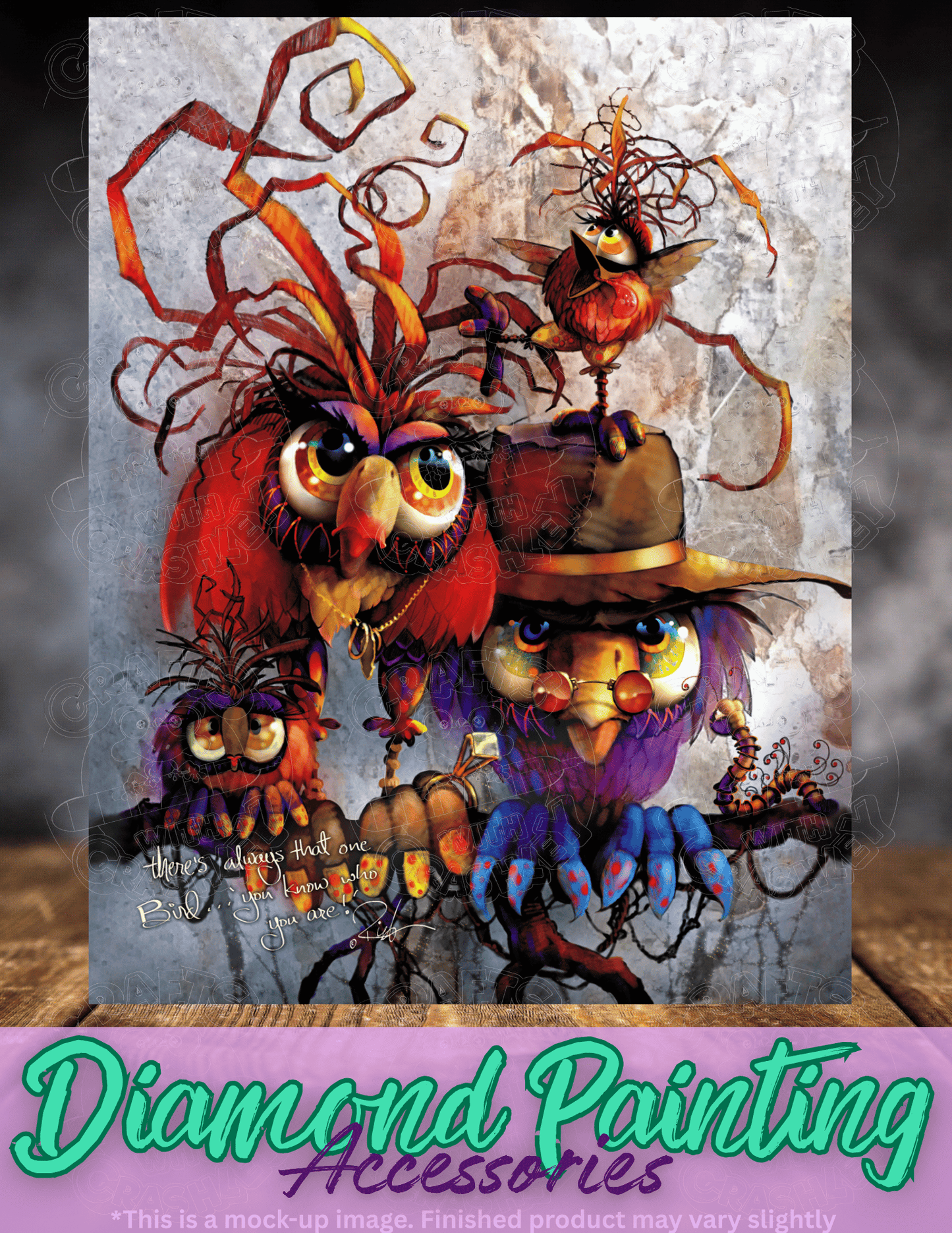 "That Bird" by ©Richard Lorenz Premium Accessories for Diamond Painting