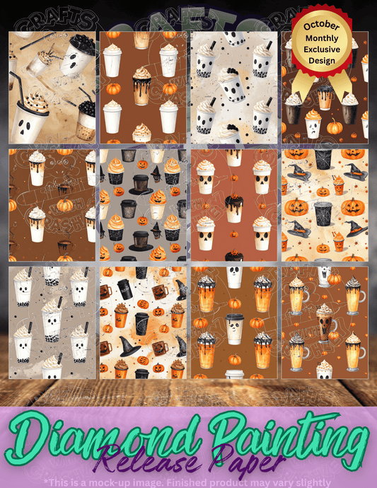 Halloween Drinks Combo Pack Premium Release Paper for Diamond Painting