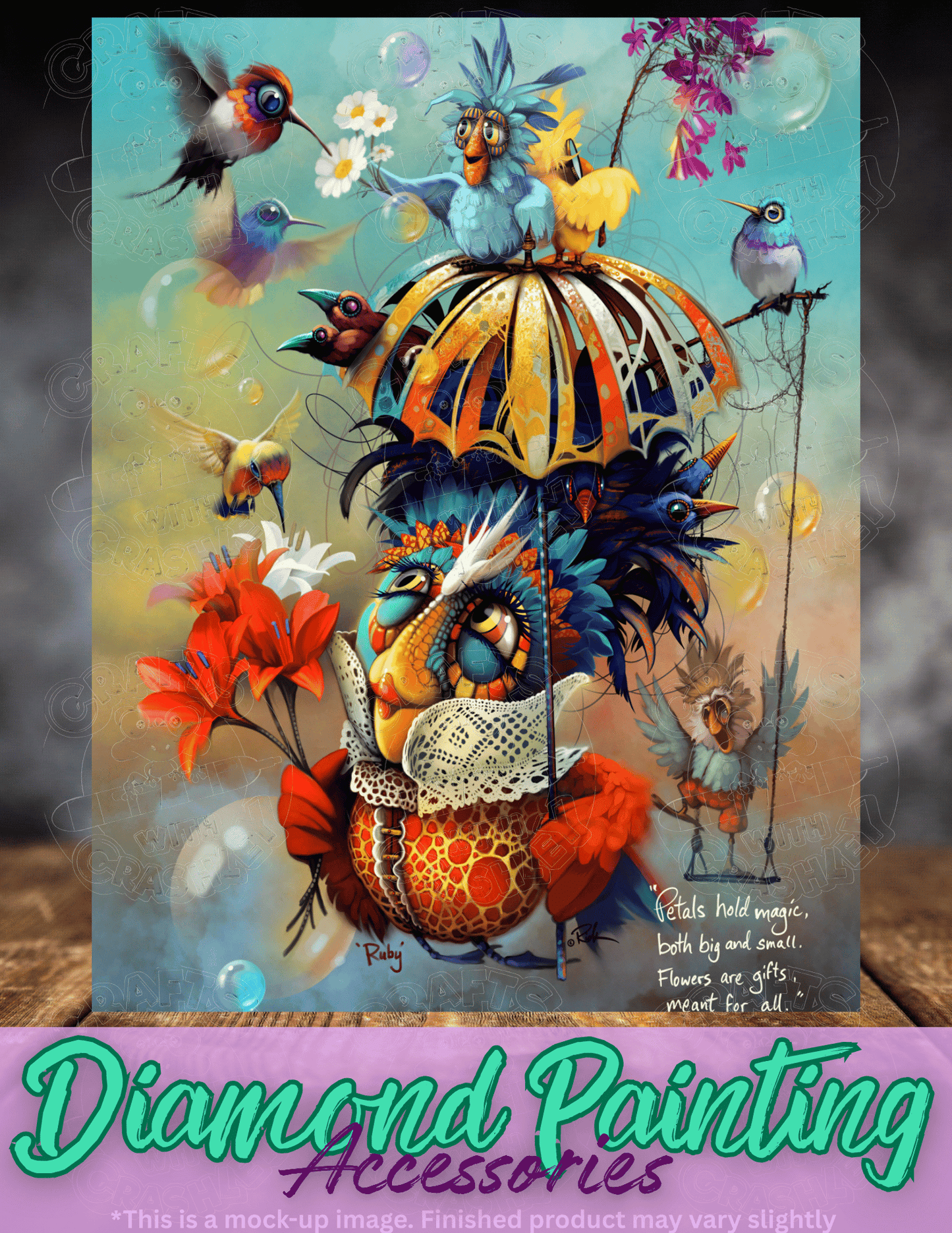 "Ruby" by ©Richard Lorenz Premium Accessories for Diamond Painting