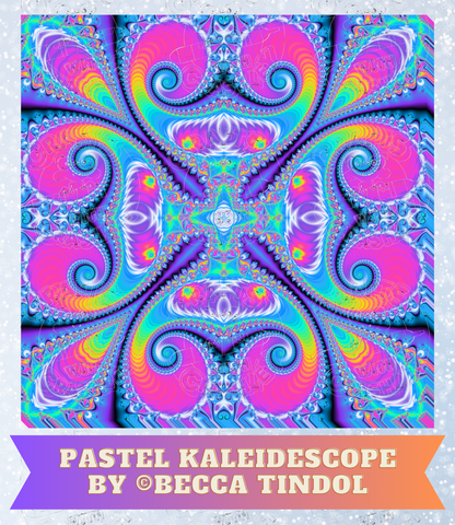 "Pastel Kaleidoscope" by ©Becca Tindol Premium Decorative Release Papers for Diamond Painting