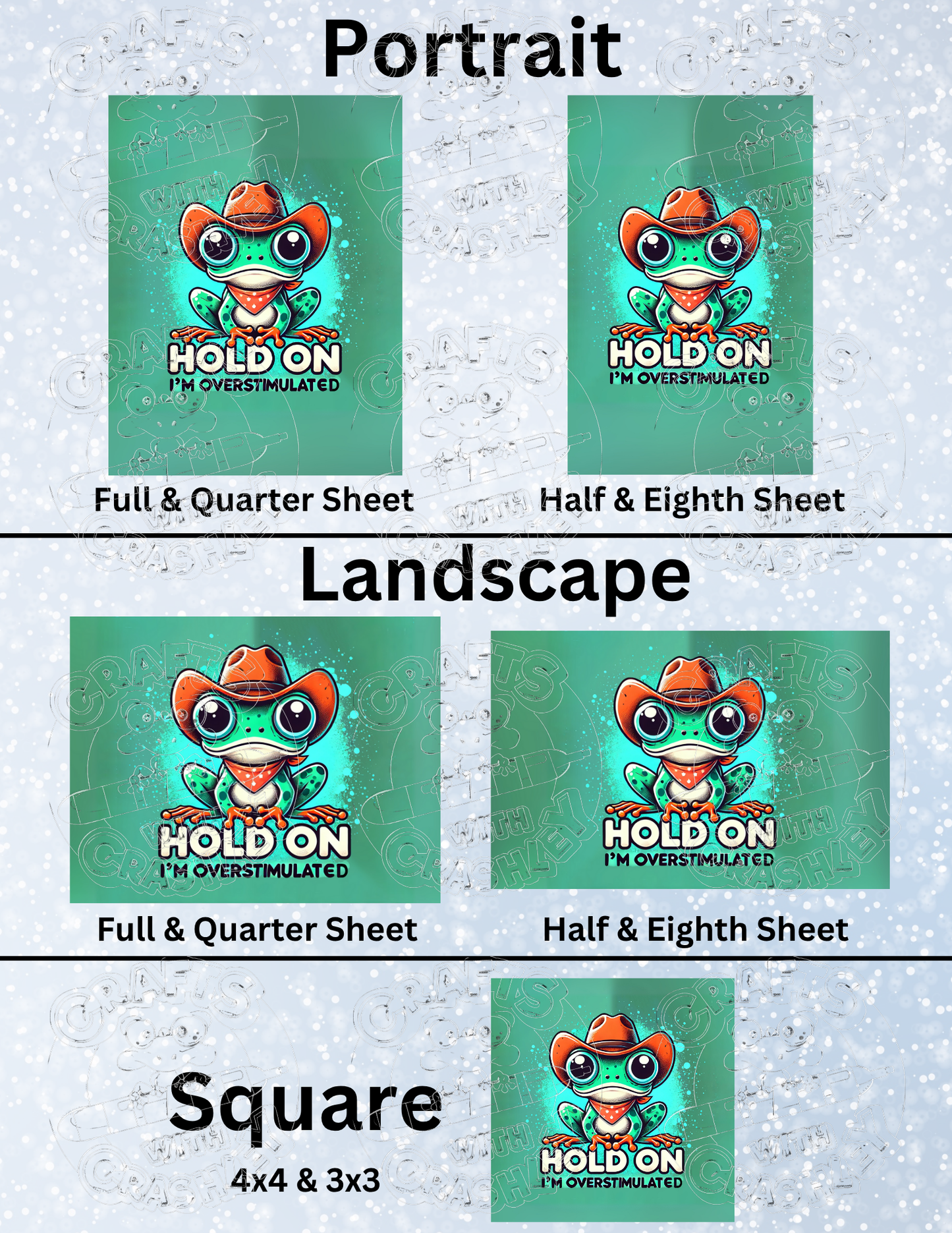 "Hold On" Premium Decorative Release Papers for Diamond Painting