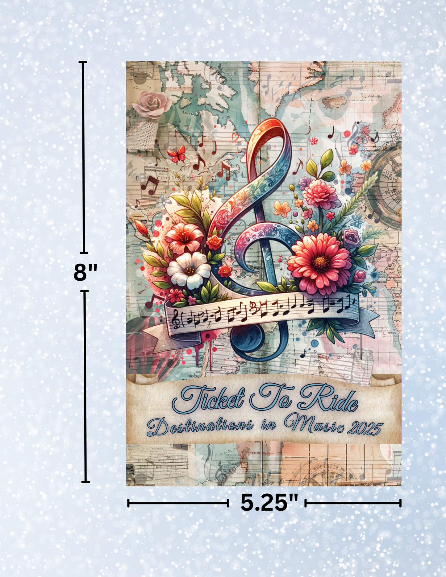 "#TicketToRide2025" Decorative Diamond Painting Release Papers