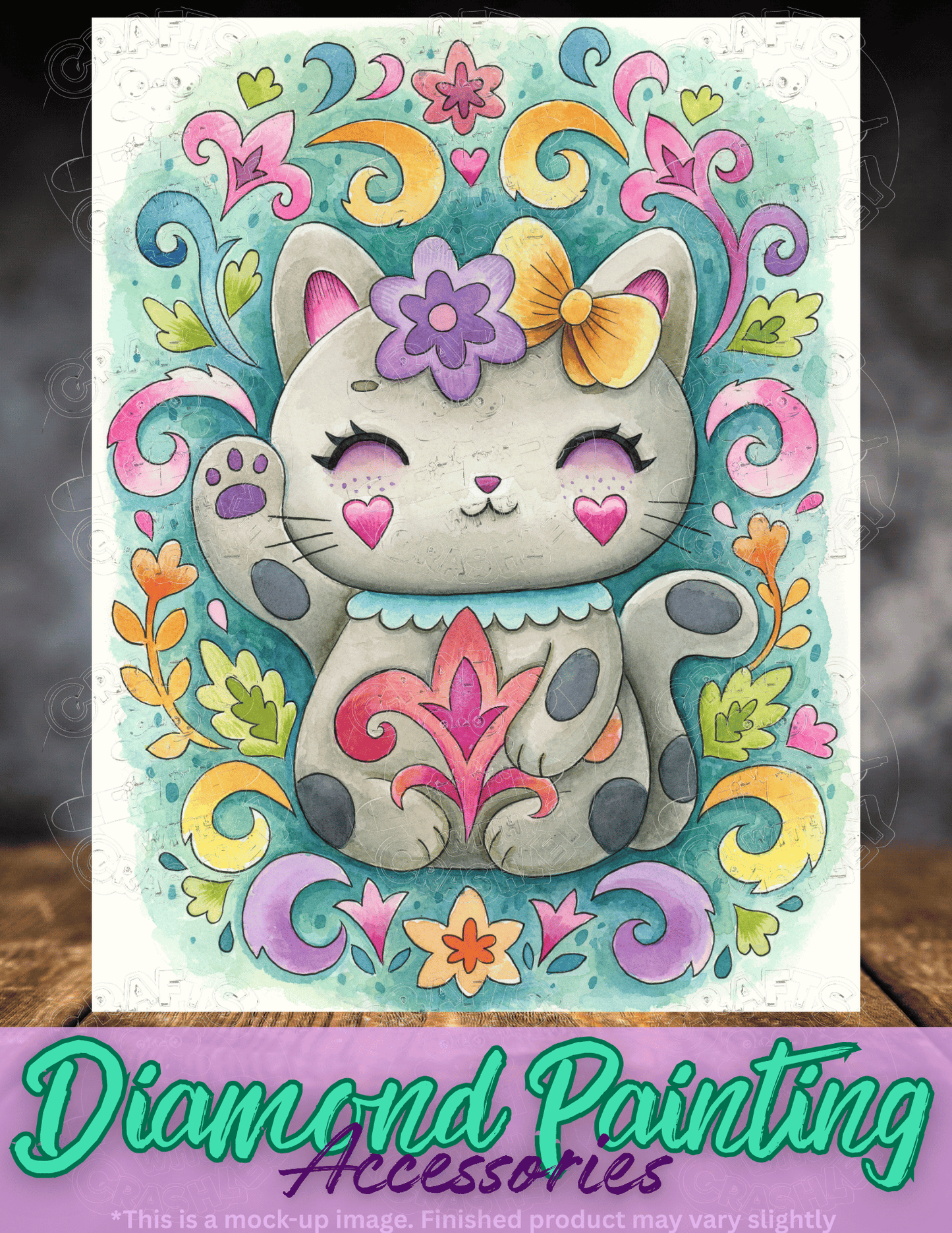 "Rococo Cat" by ©Jeremiah Ketner Premium Accessories for Diamond Painting