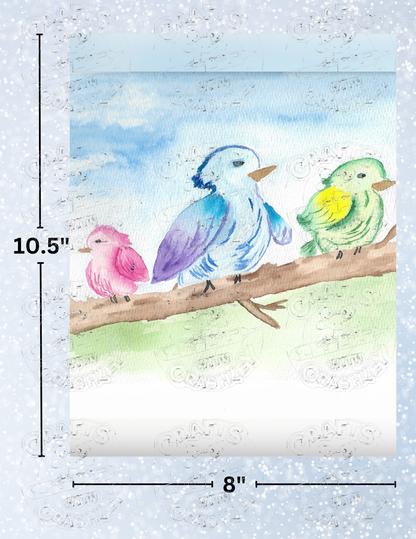 "Online Dating Birds" By Crafting Journey Decorative Diamond Painting Release Papers