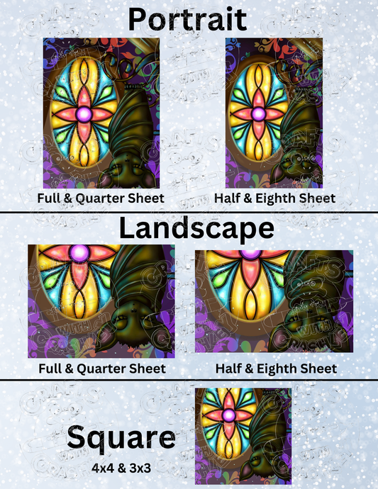 "Attic Slumber" by ©Emma Casey Premium Decorative Release Papers for Diamond Painting