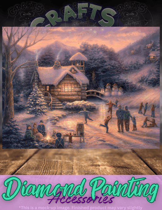 "Skating by Twilight" by ©Chuck Pinson Premium Accessories for Diamond Painting