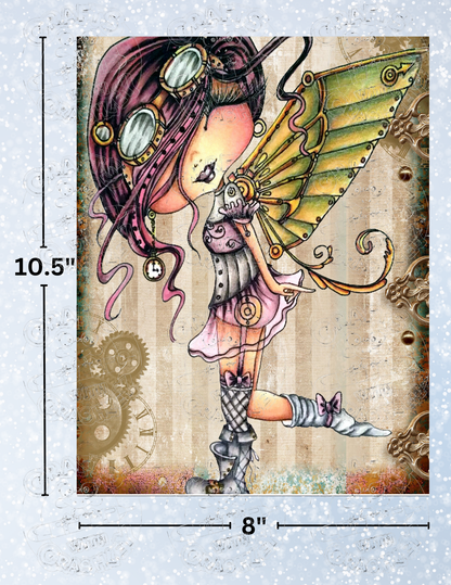 "Tarnished Steampunk Fairy" by ©Sherri Baldy Decorative Diamond Painting Release Papers