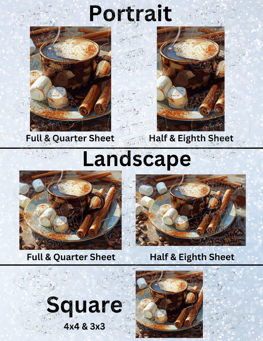 "Coffee and Spices" by ©Auclair Studio Premium Decorative Release Papers for Diamond Painting