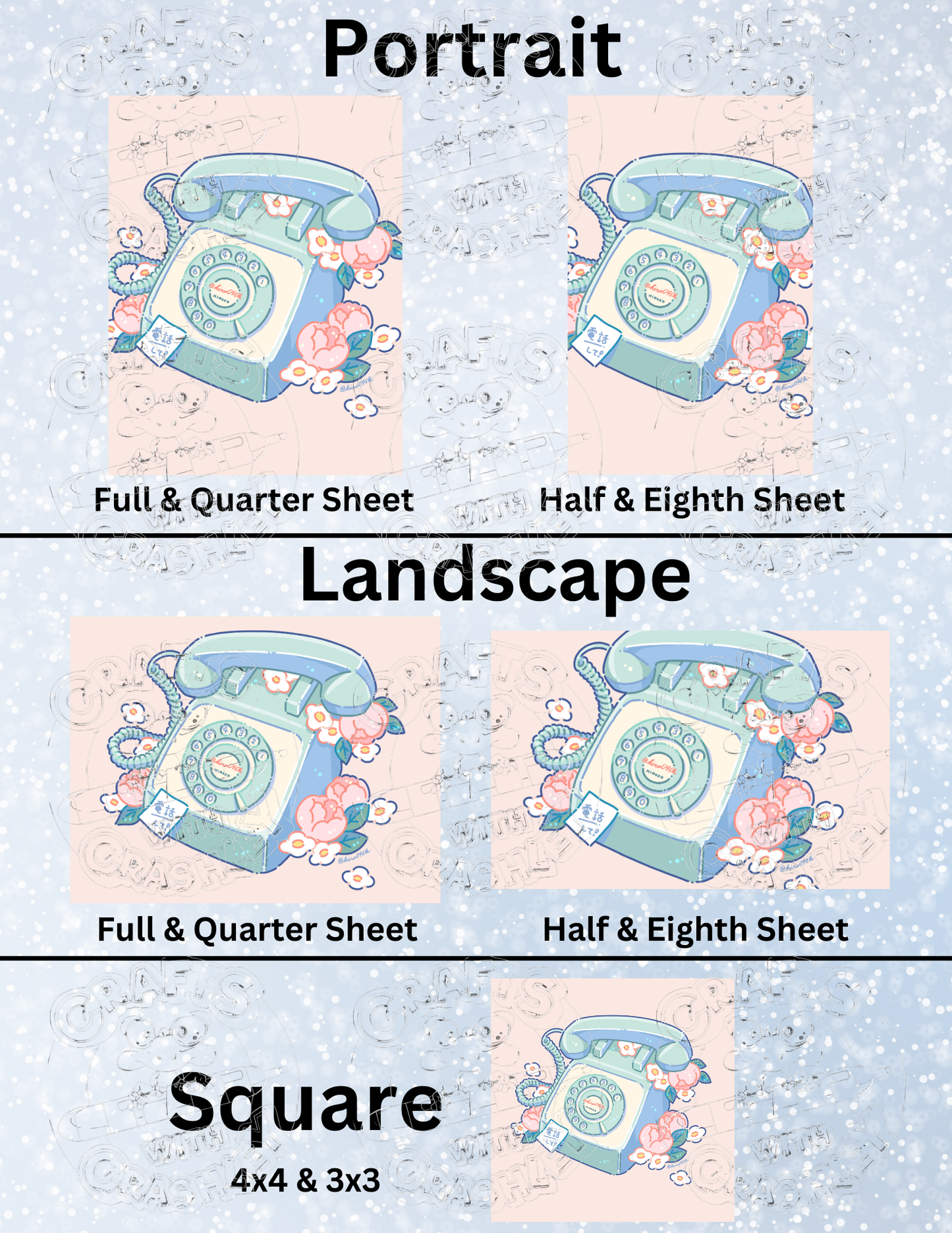 Product Bundle "Call Me!" by ©Hiroko Hashimoto