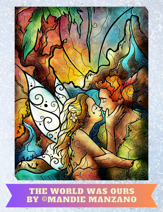 "The World Was Ours" by ©Mandie Manzano Premium Decorative Release Papers for Diamond Painting