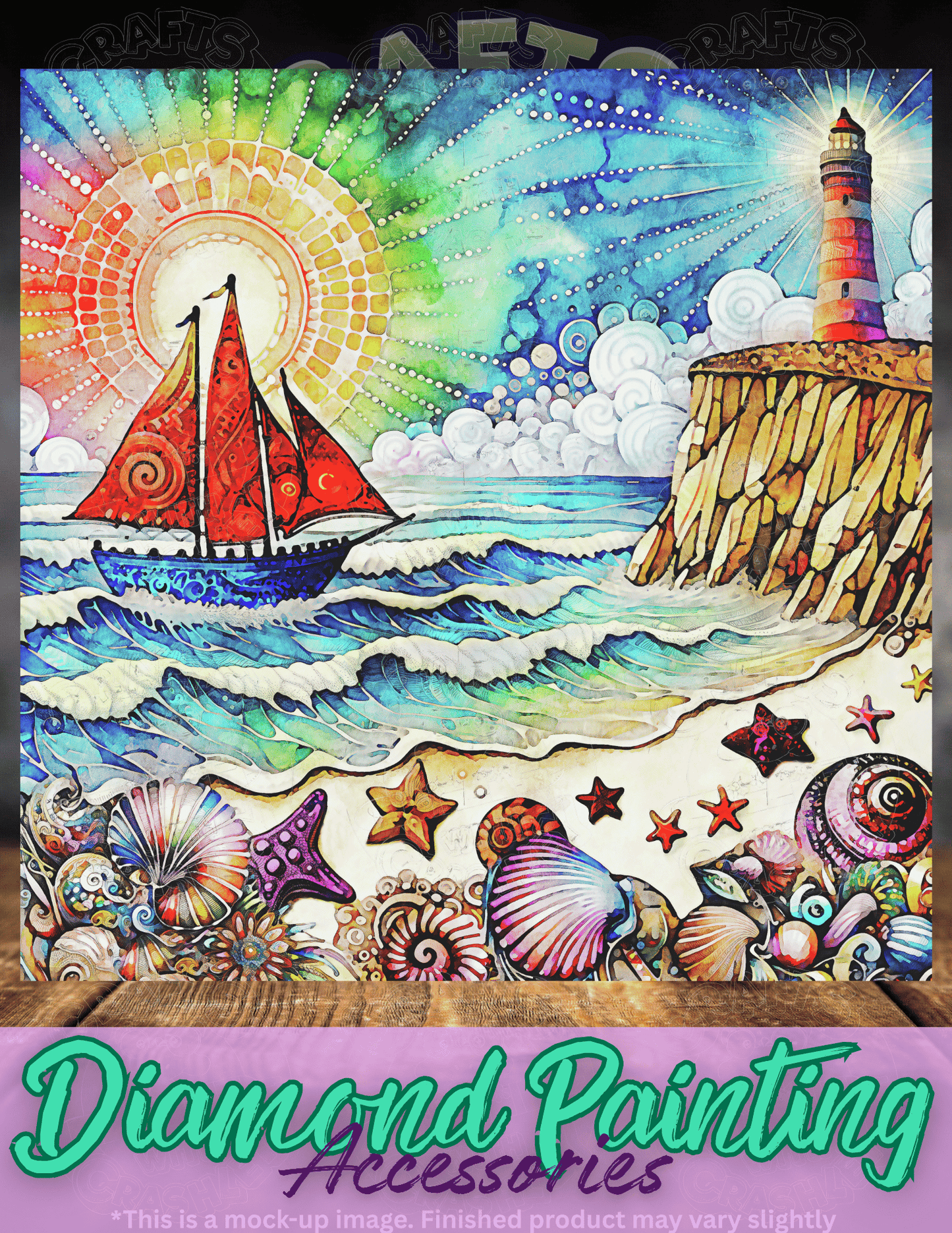 "A Fine Day for Sailing" by ©Peggy Collins Premium Accessories for Diamond Painting