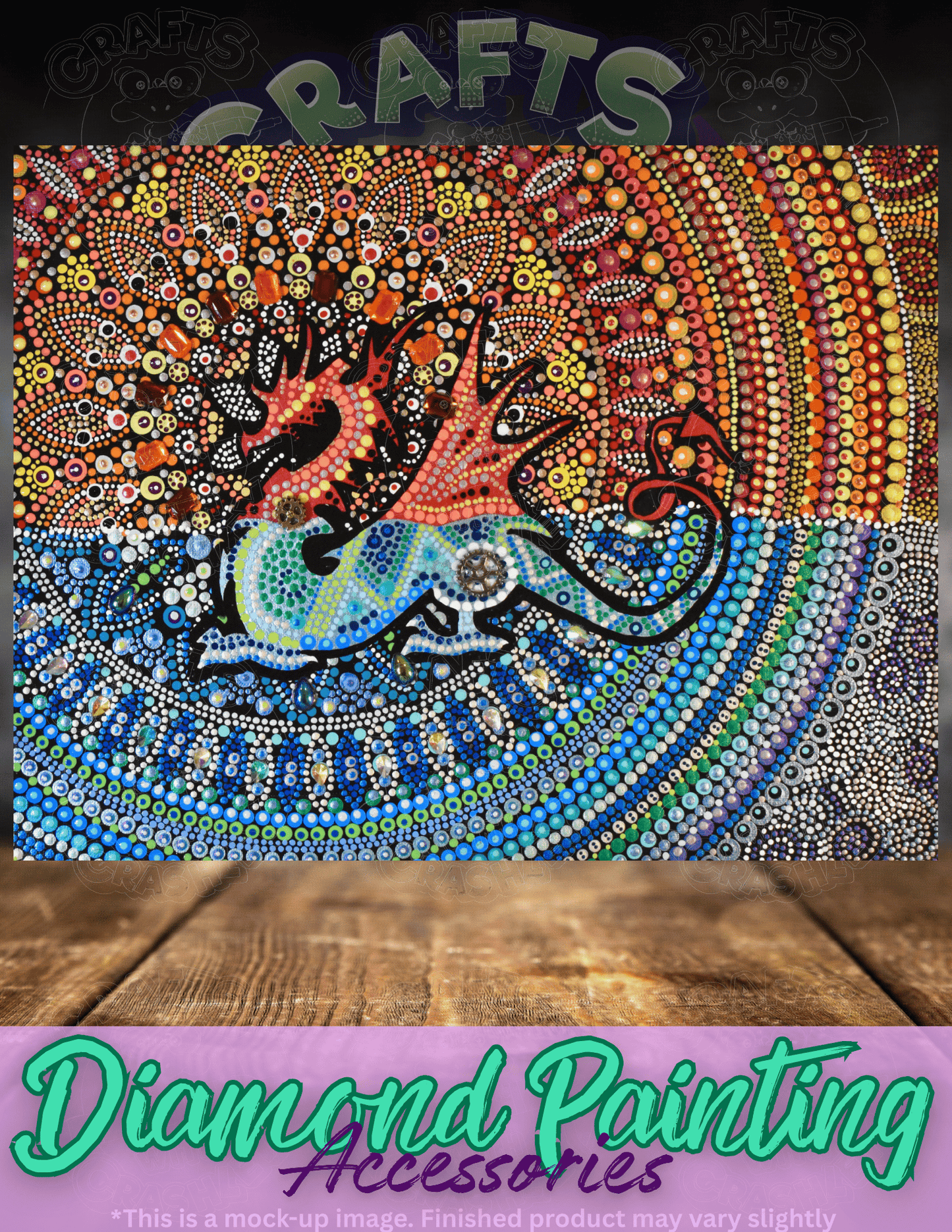 "Fire & Ice" by ©Deborah Malcolm Premium Accessories for Diamond Painting