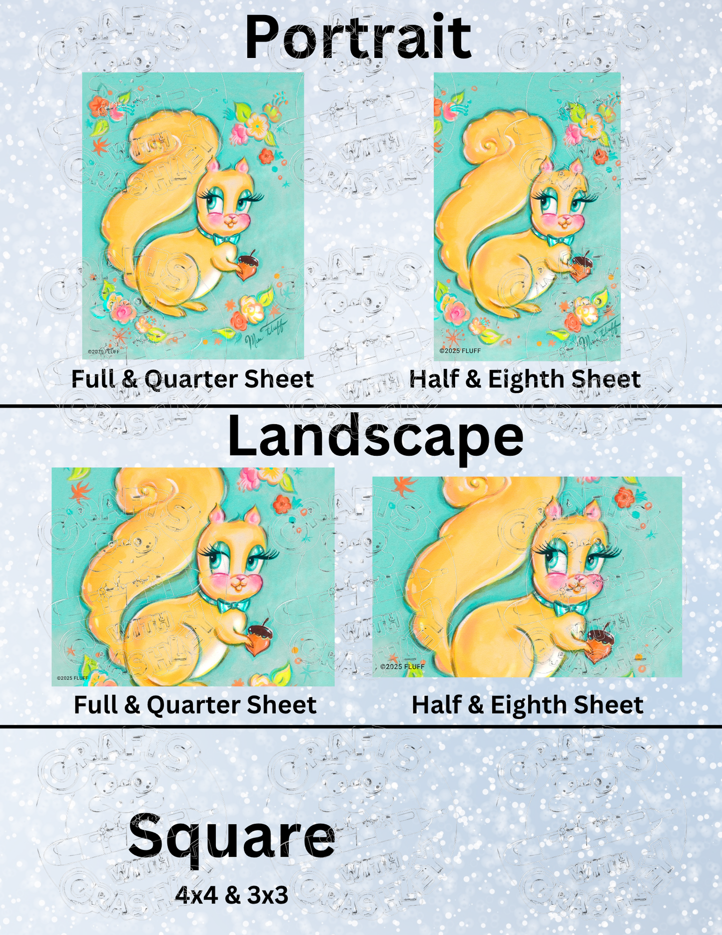 Product Bundle "Yellow Squirrel" by ©Miss Fluff