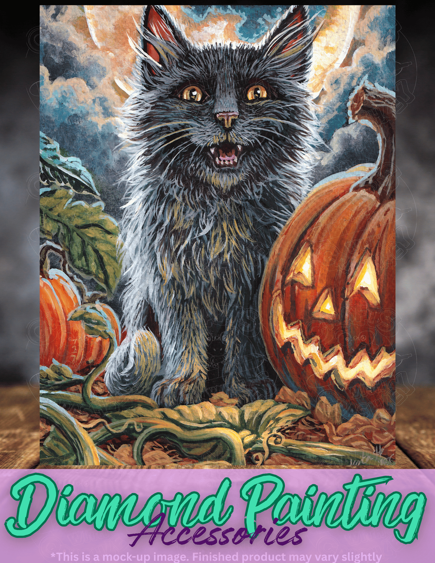"Spooky Kitty" by ©Dakota Daetwiler Premium Accessories for Diamond Painting