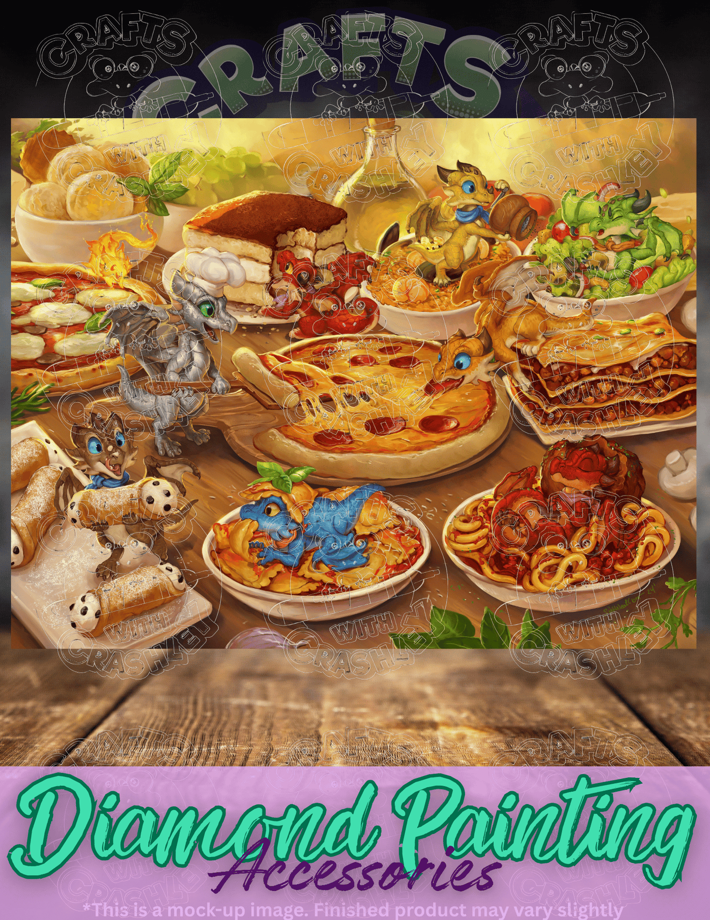 "The Little Ristorante" by ©Christina "SixthLeafClover" Yen Premium Accessories for Diamond Painting