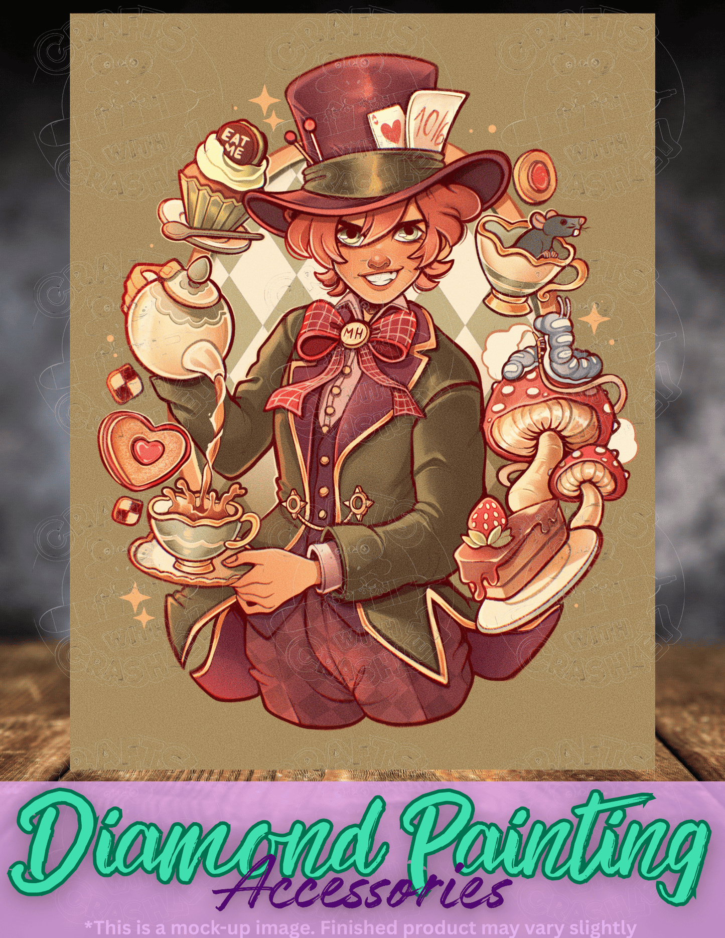 "The Mad Hatter" by ©Mrs Butter D Premium Accessories for Diamond Painting
