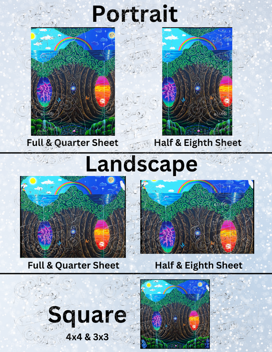 "Ethereal Worlds" by ©Becca Tindol Premium Decorative Release Papers for Diamond Painting