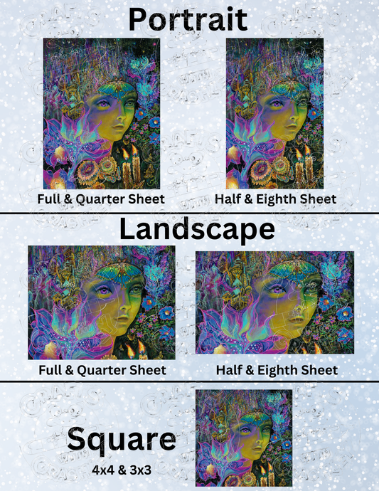 "Flora by Candlelight" by ©Josephine Wall Premium Decorative Release Papers for Diamond Painting