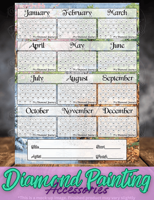 "My Diamond Painting Annual Tracker" Premium Accessories for Diamond Painting