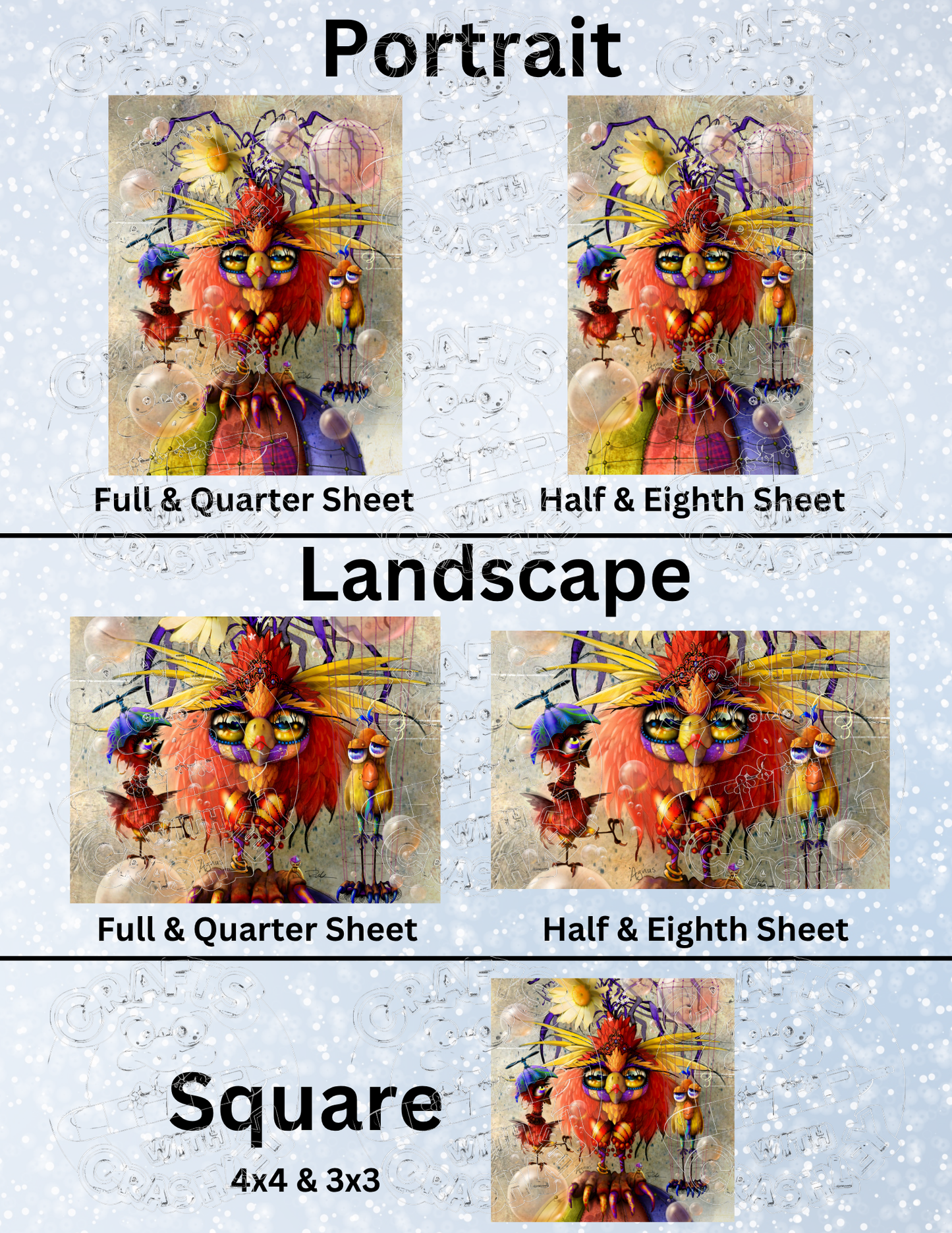 "Agnus" by ©Richard Lorenz Premium Decorative Release Papers for Diamond Painting