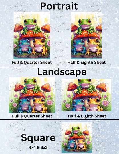 "Frog Friends" by ©Auclair Studio Premium Decorative Release Papers for Diamond Painting
