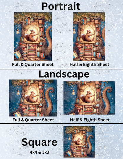 "Secret Library" by ©Stacy Deal Premium Decorative Release Papers for Diamond Painting