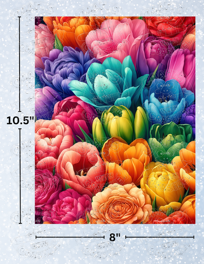 "Oodles of Tulips" by ©Cocomarshmallow Decorative Diamond Painting Release Papers