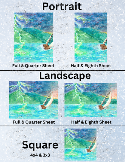 "Storm Tossed" by ©Courtney Lyons Premium Decorative Release Papers for Diamond Painting