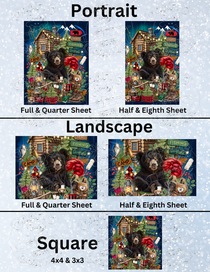 "Camping Companion" by ©Sheena Pike Premium Decorative Release Papers for Diamond Painting