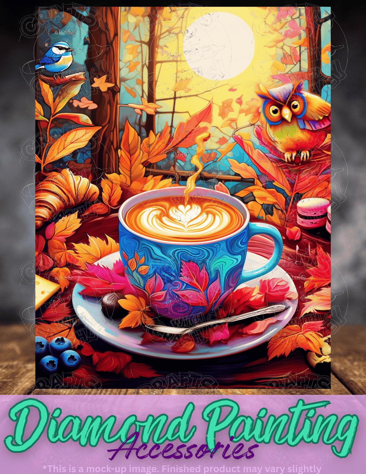 "Love a Latte" by ©Claudia McKinney Premium Accessories for Diamond Painting