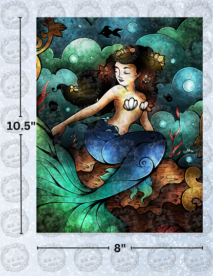 "Marinas Trio" by ©Mandie Manzano Decorative Diamond Painting Release Papers