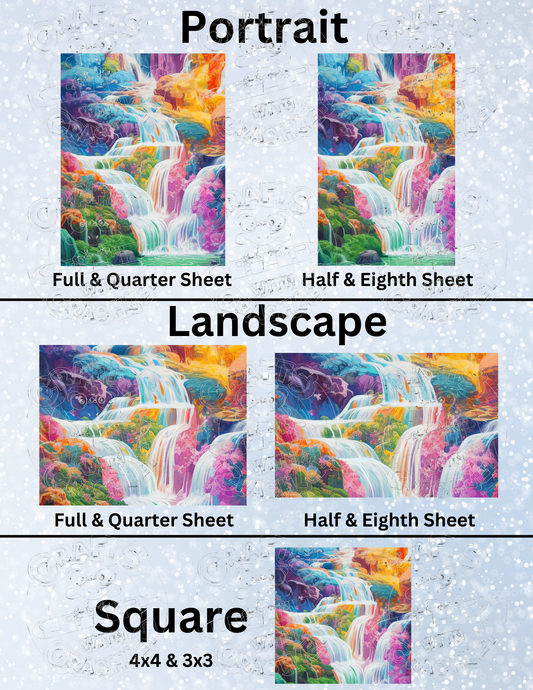 "Candy Waterfalls" by ©Auclair Studio Premium Decorative Release Papers for Diamond Painting