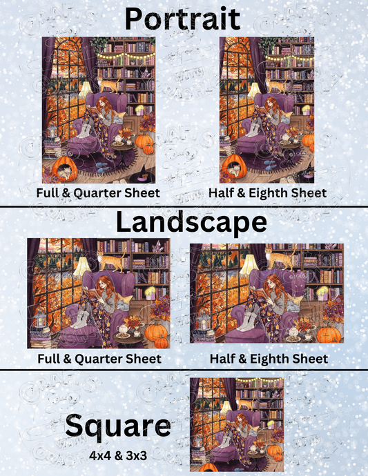 "Cozy Autumn" by ©Aria Illustration Premium Decorative Release Papers for Diamond Painting