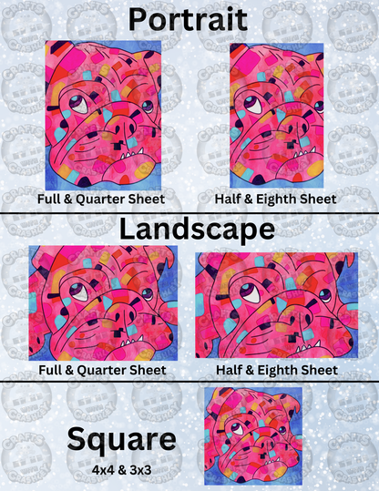 "Bertie" by ©Cheryl Carpenter Decorative Diamond Painting Release Papers