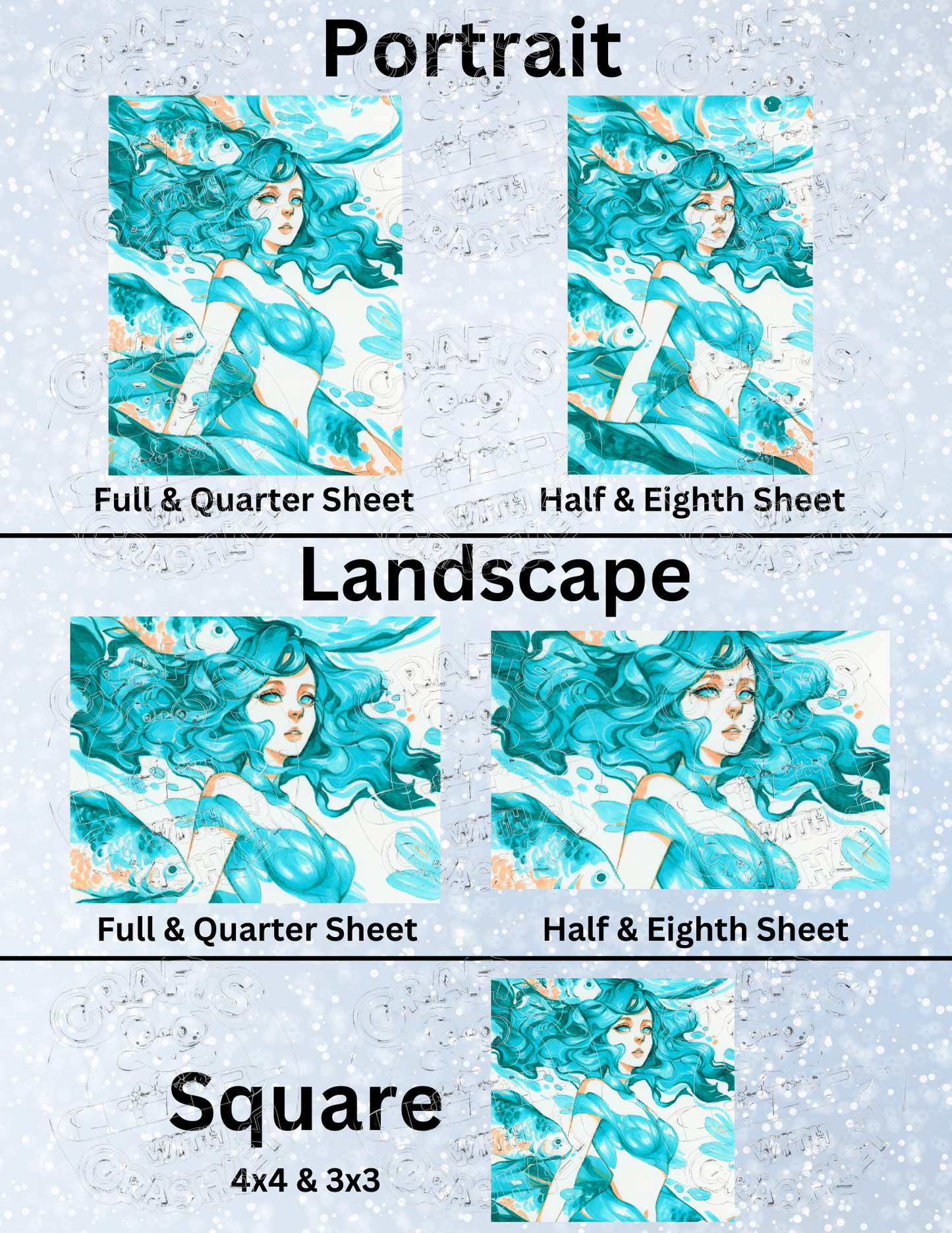 "Flux" by ©Margaret Morales Premium Decorative Release Papers for Diamond Painting