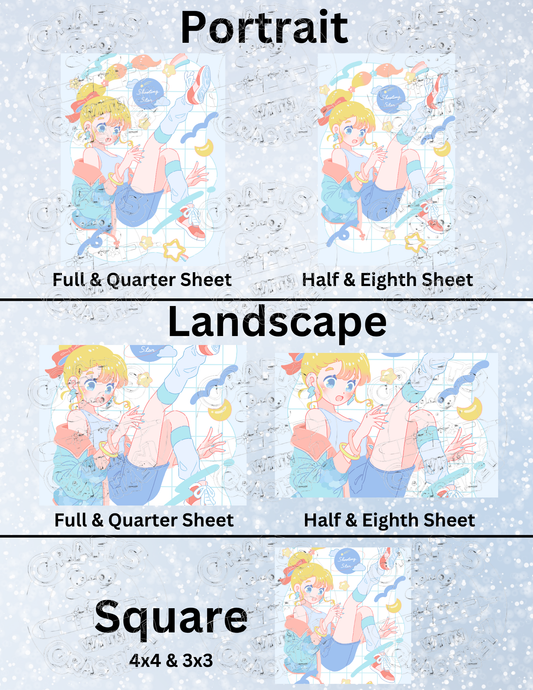 "Wind Mix" by ©Hiroko Hashimoto Premium Decorative Release Papers for Diamond Painting