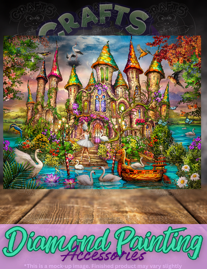 "Swan Lake Castle" by ©Ciro Marchetti Premium Accessories for Diamond Painting