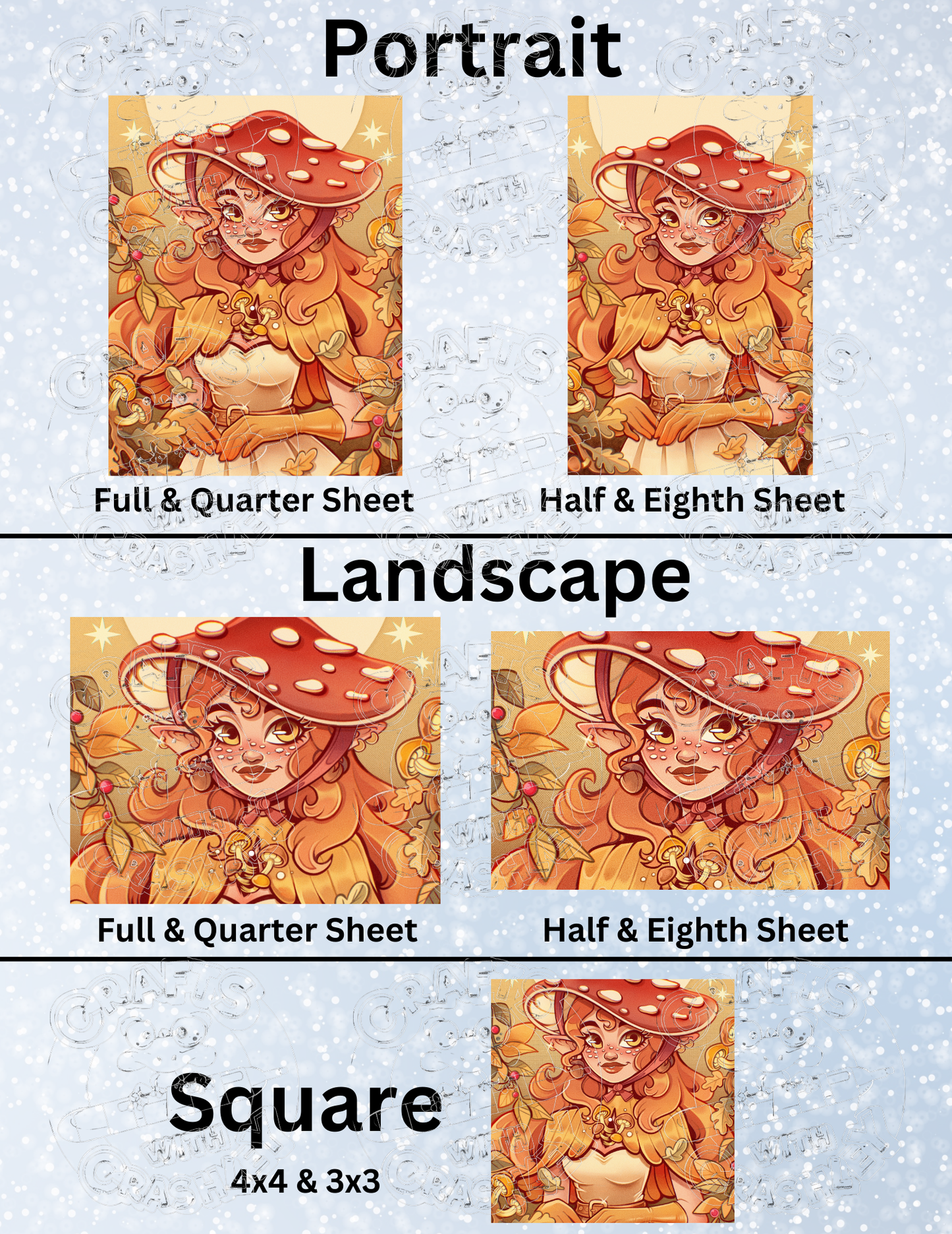 "Autumn Elf" by ©Mrs Butter D Premium Decorative Release Papers for Diamond Painting