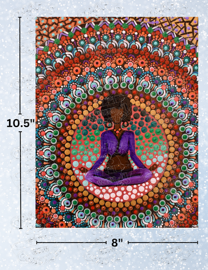 "Zendala" by ©Deborah Malcolm Decorative Diamond Painting Release Papers