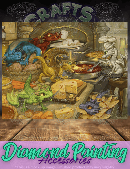 "Little Cooks" by ©Christina "SixthLeafClover" Yen Premium Accessories for Diamond Painting