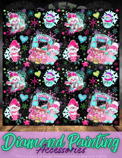 "Colorful Snowman Pattern" by ©Sheena Pike Premium Accessories for Diamond Painting